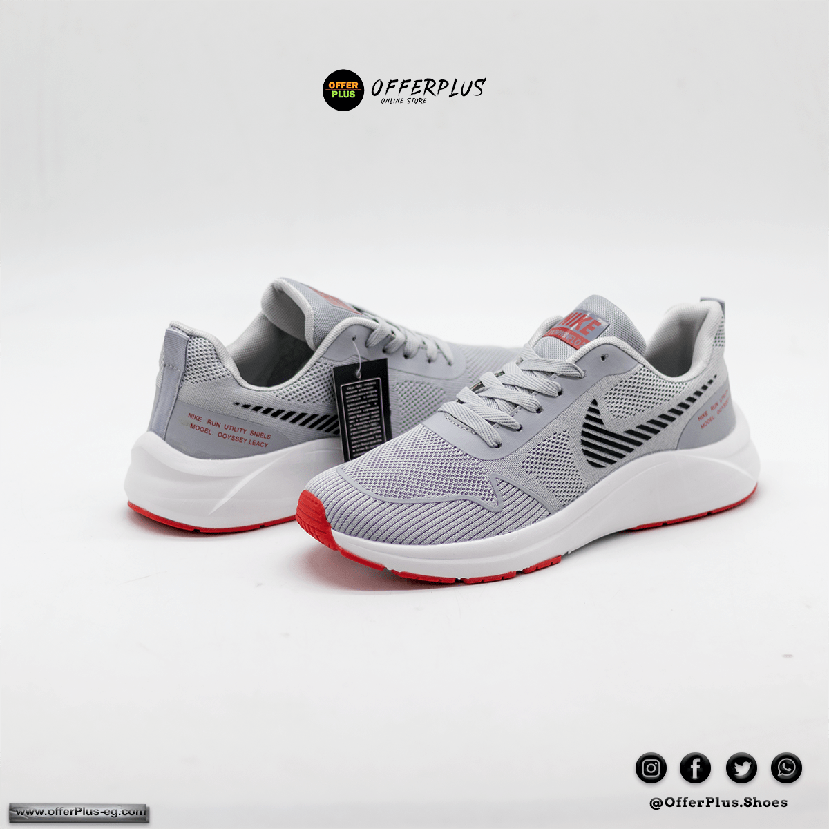 Nike Running Sports Plus Size 2023-Grey - الصورة 3