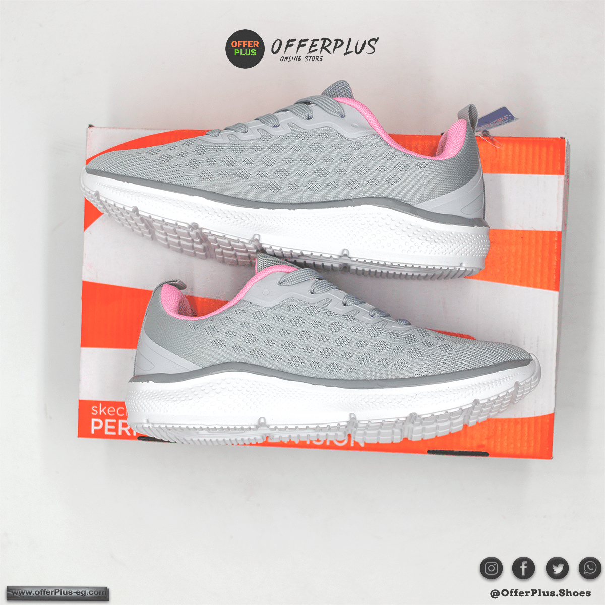 Skechers Relaxed Fit Air Cooled Memory foam 2023 -Grey - الصورة 3