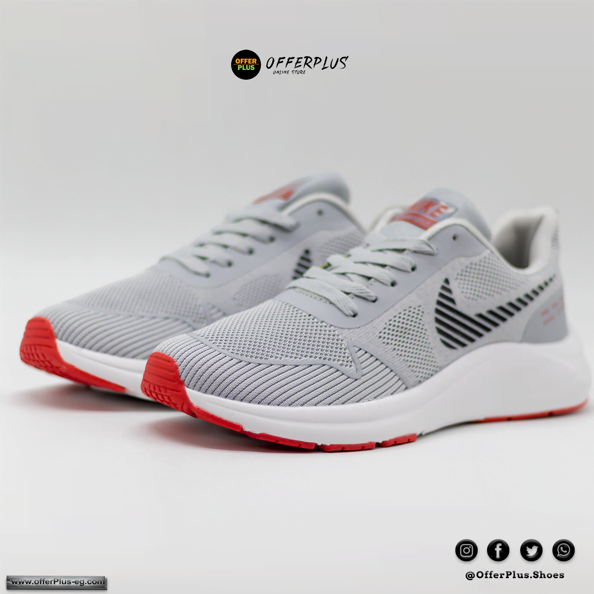 Nike Running Sports Plus Size 2023-Grey - الصورة 2