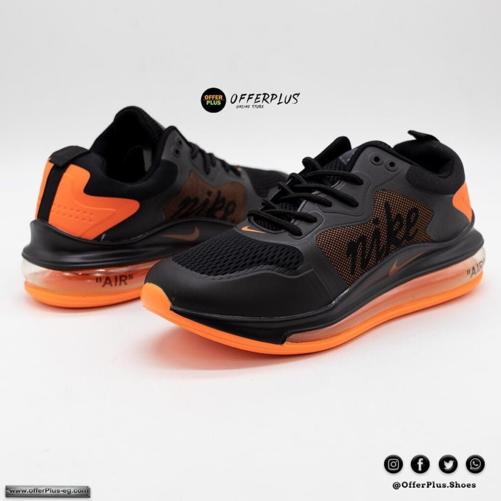 ⁦Nike Air Max 720 - 2023 - BLACK&Orange⁩ - الصورة ⁦3⁩
