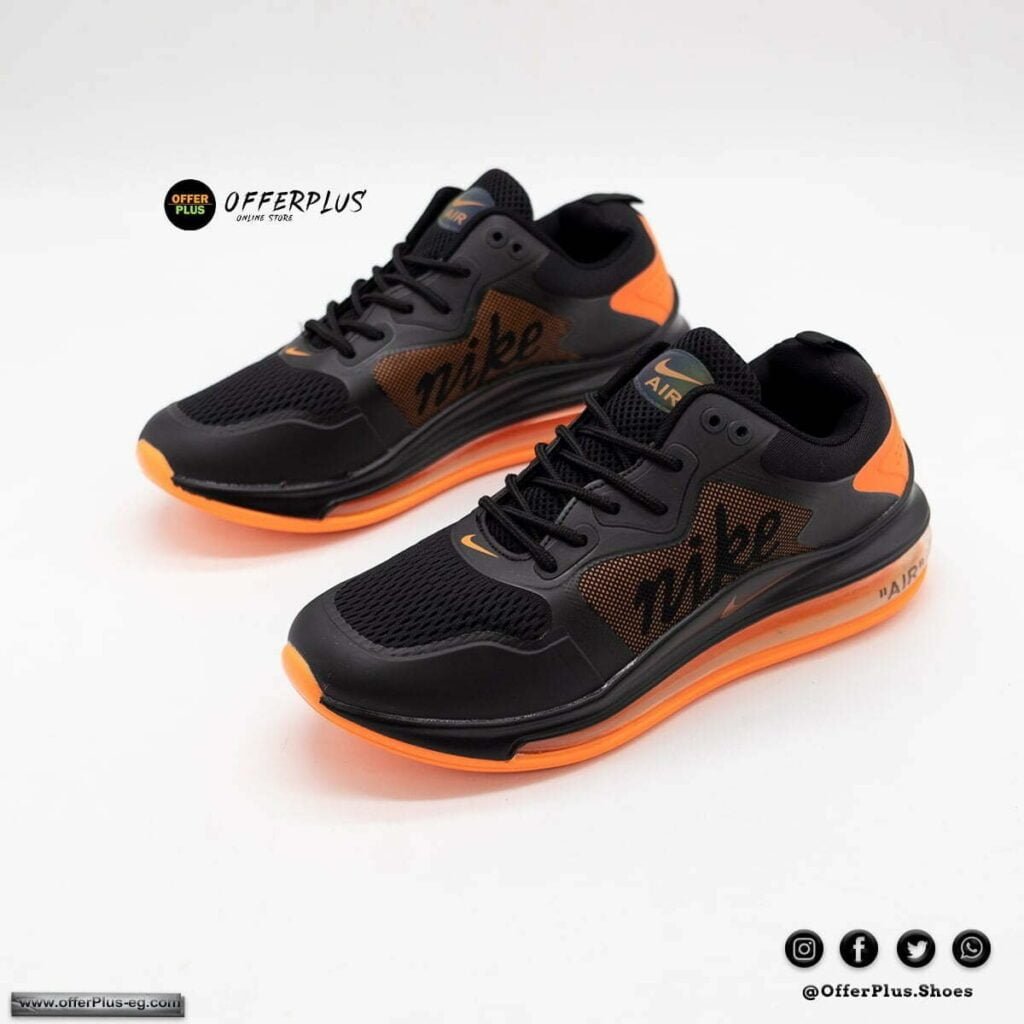 ⁦Nike Air Max 720 - 2023 - BLACK&Orange⁩ - الصورة ⁦4⁩