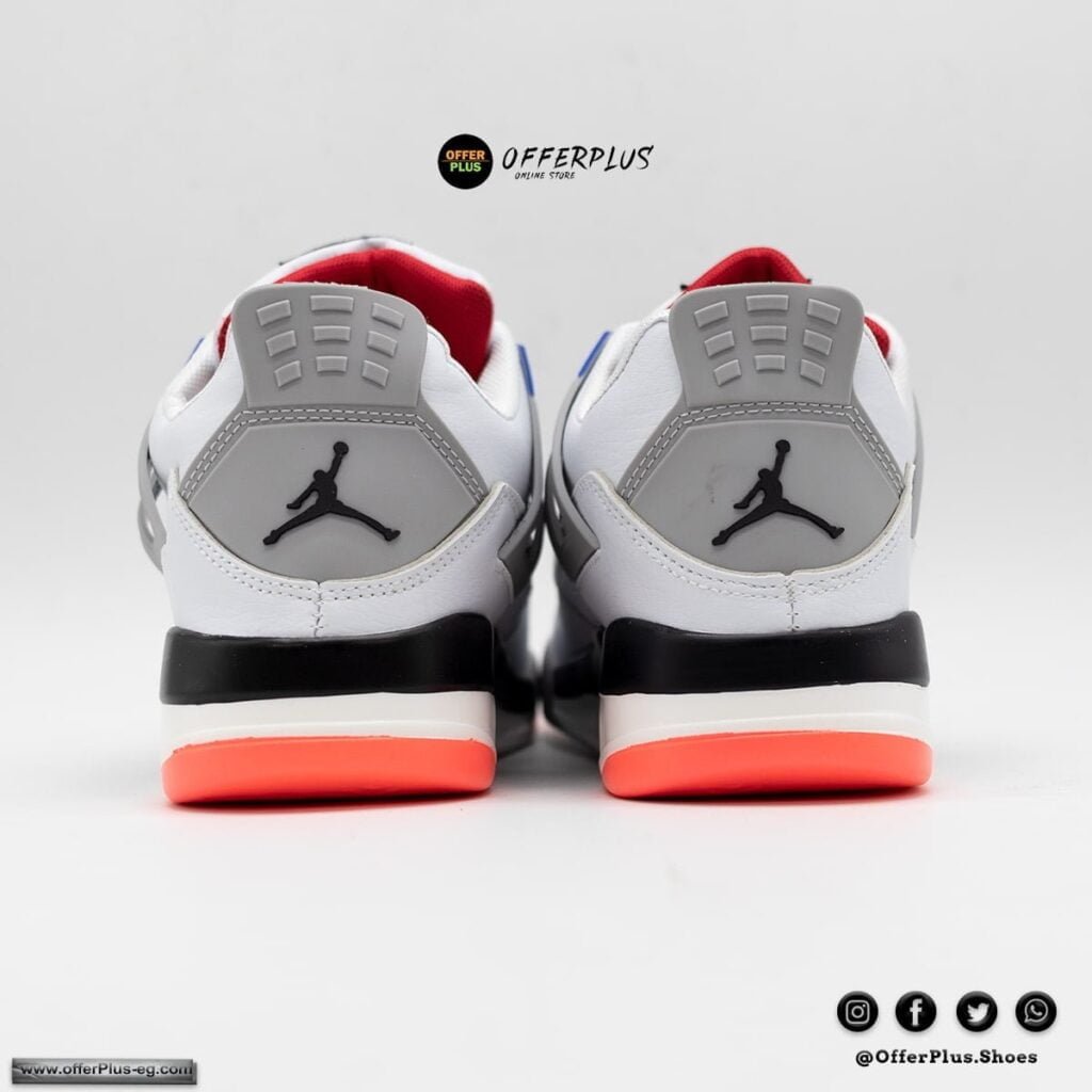⁦Nike Air Jordan 4 - 2023 - White2⁩ - الصورة ⁦3⁩