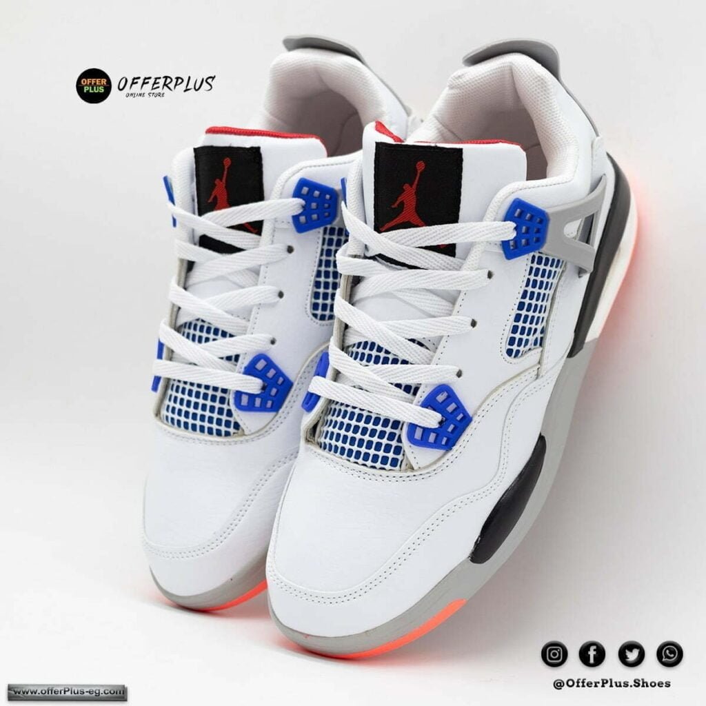 ⁦Nike Air Jordan 4 - 2023 - White2⁩ - الصورة ⁦4⁩