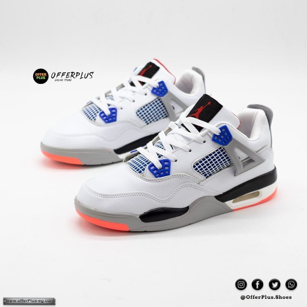 ⁦Nike Air Jordan 4 - 2023 - White2⁩ - الصورة ⁦5⁩