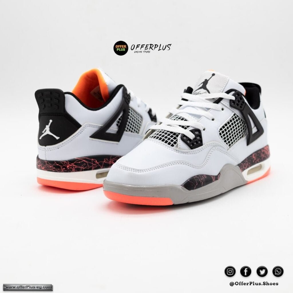 ⁦Nike Air Jordan 4 - 2023 - White3⁩ - الصورة ⁦3⁩