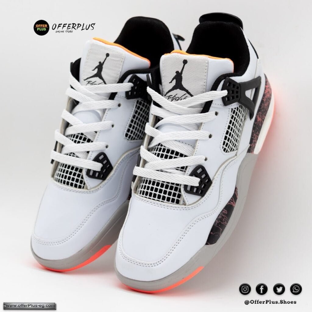 ⁦Nike Air Jordan 4 - 2023 - White3⁩ - الصورة ⁦4⁩