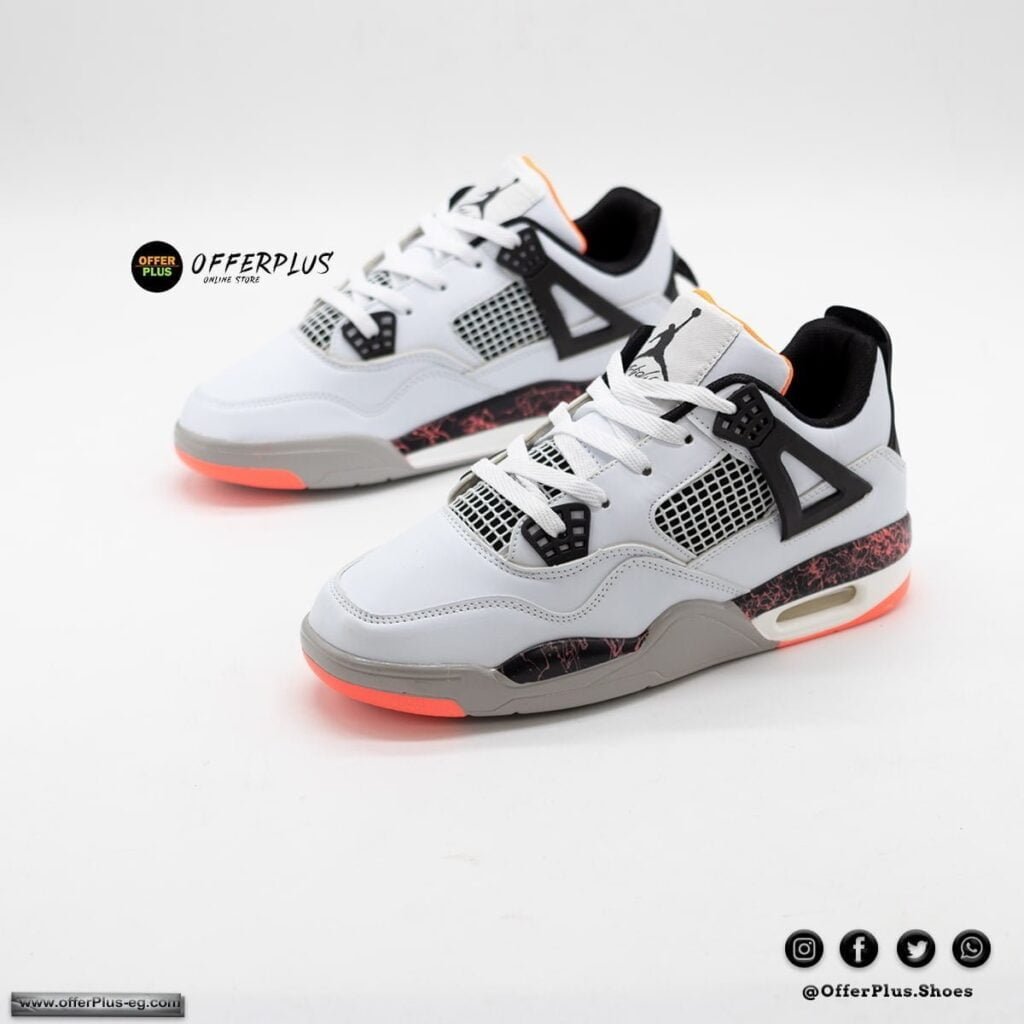 ⁦Nike Air Jordan 4 - 2023 - White3⁩ - الصورة ⁦5⁩
