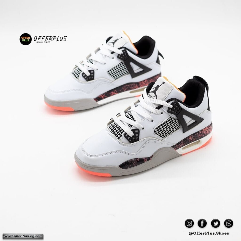 ⁦Nike Air Jordan 4 - 2023 - White3⁩ - الصورة ⁦6⁩