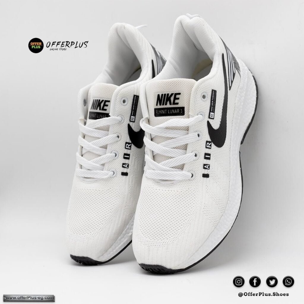 ⁦Nike AIR Running Sports - white⁩ - الصورة ⁦2⁩