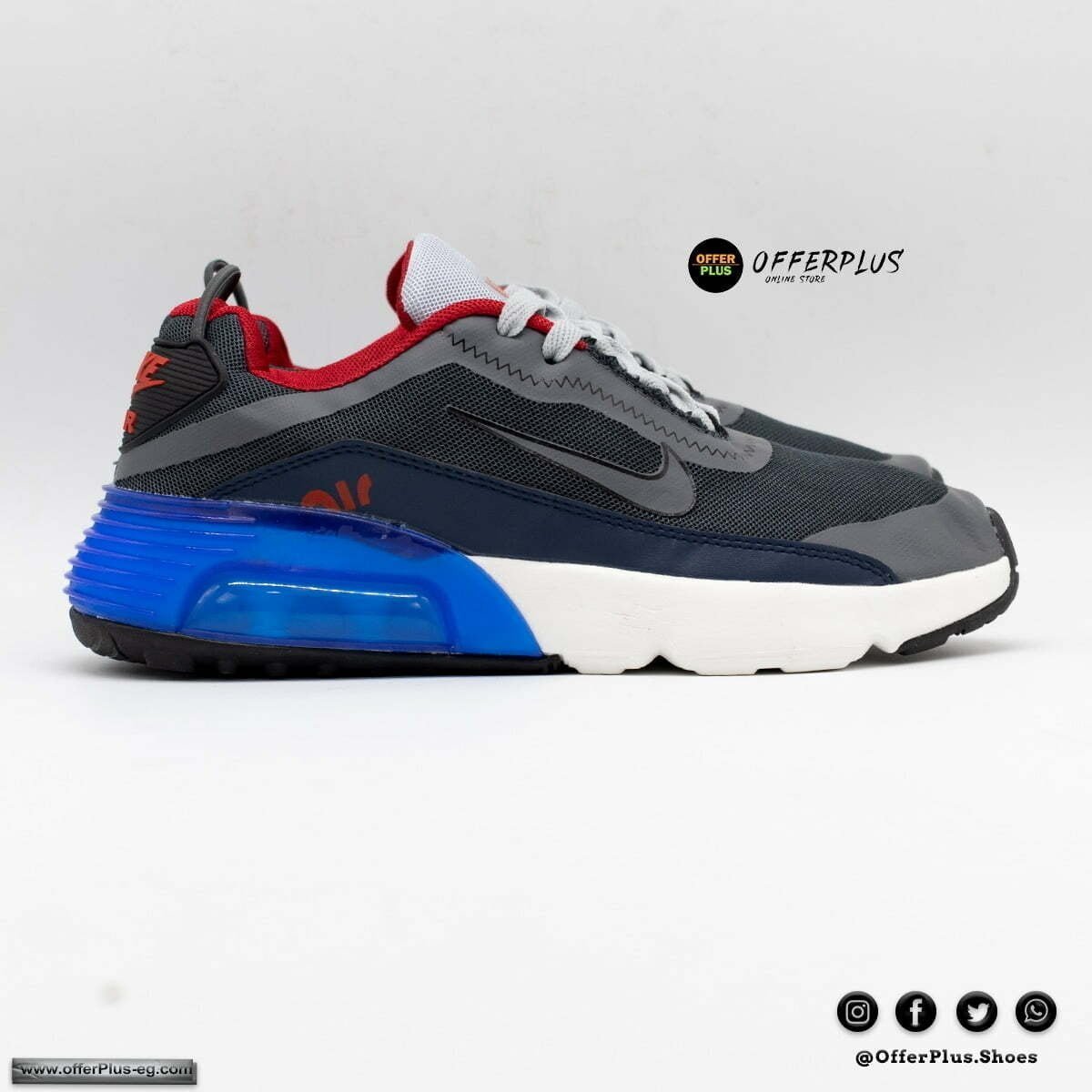 Nike AIR MAX 2090 RUNNING - Sports - grey&blue - الصورة 4