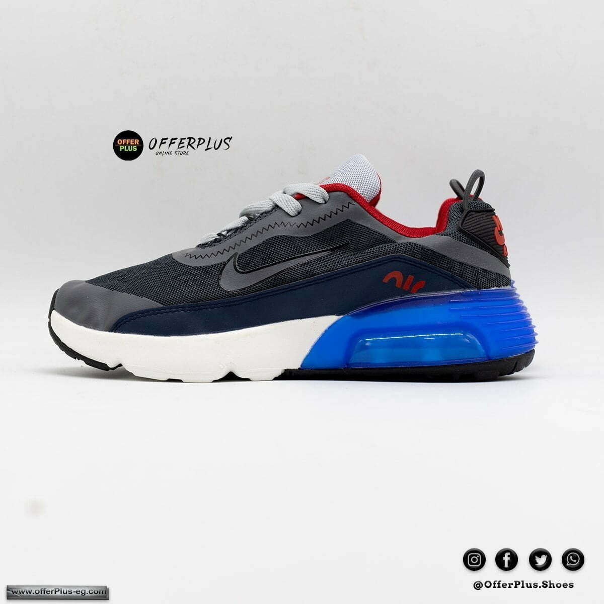 Nike AIR MAX 2090 RUNNING - Sports - grey&blue