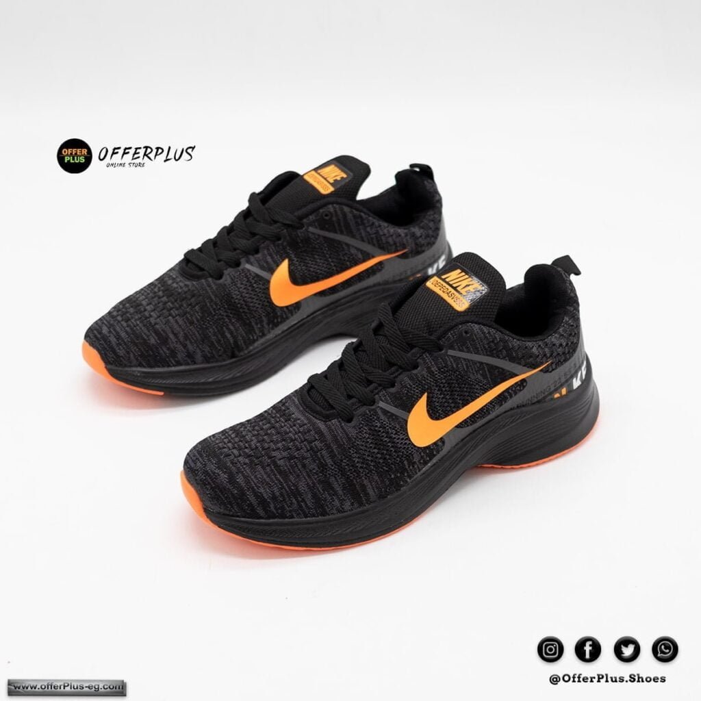 ⁦Nike RUNNING SPORTS - Black&orange⁩ - الصورة ⁦3⁩