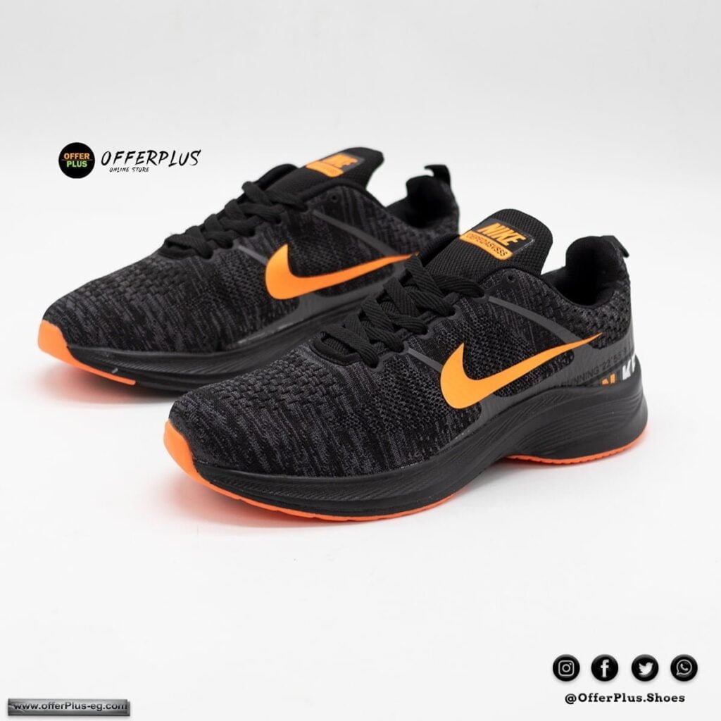 ⁦Nike RUNNING SPORTS - Black&orange⁩ - الصورة ⁦4⁩