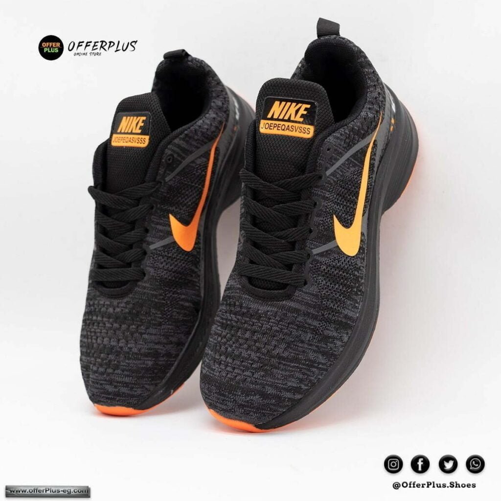 ⁦Nike RUNNING SPORTS - Black&orange⁩ - الصورة ⁦5⁩
