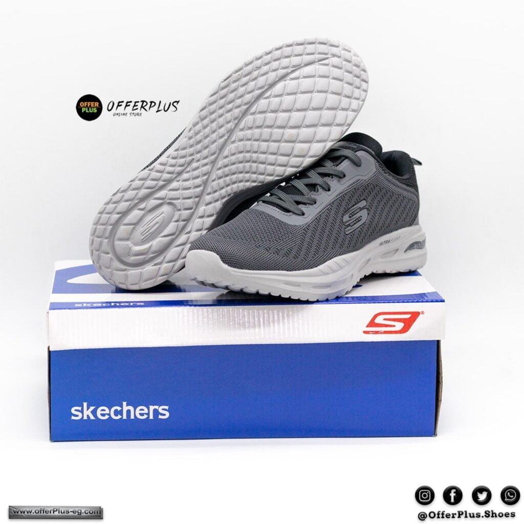 ⁦SKECHERS ARCHFIT ULTRA FLIGHT 2023-PLUS SIZE Grey⁩ - الصورة ⁦2⁩