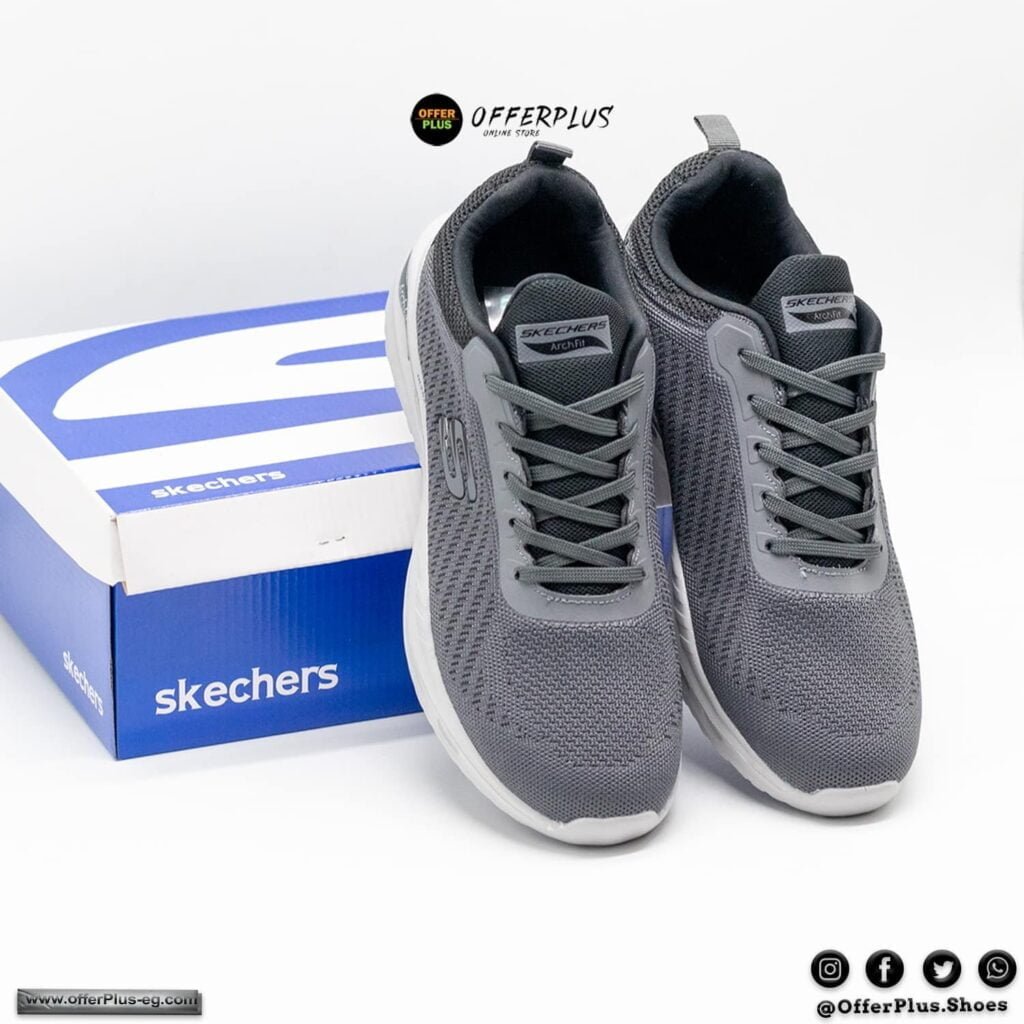 ⁦SKECHERS ARCHFIT ULTRA FLIGHT 2023-PLUS SIZE Grey⁩ - الصورة ⁦4⁩