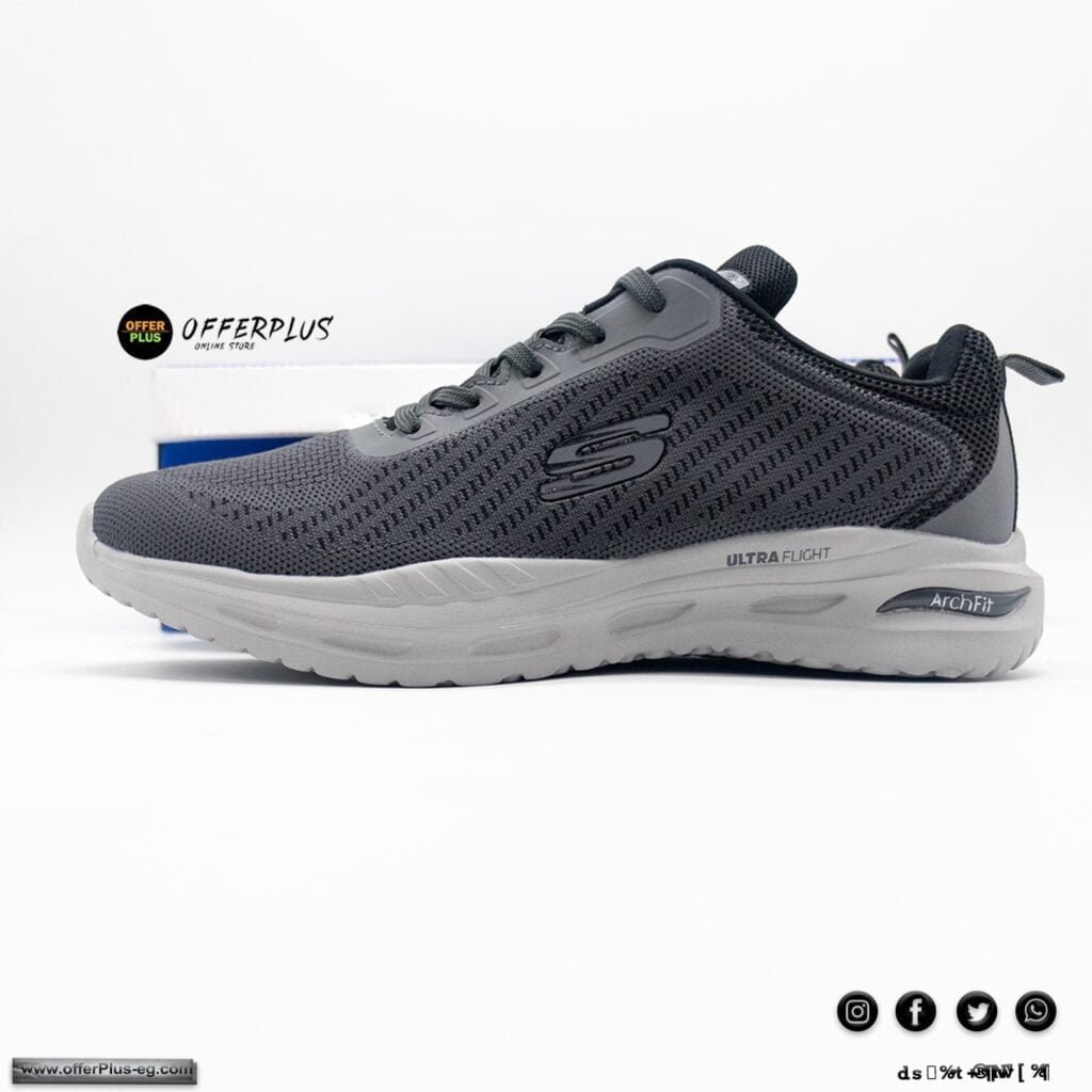 ⁦SKECHERS ARCHFIT ULTRA FLIGHT 2023-PLUS SIZE Grey⁩ - الصورة ⁦5⁩
