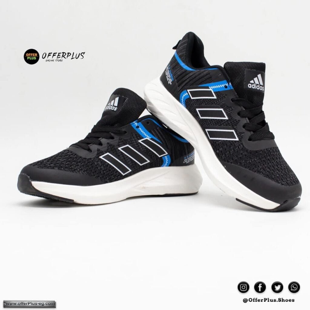 ⁦Adidas running woman black&blue⁩ - الصورة ⁦3⁩