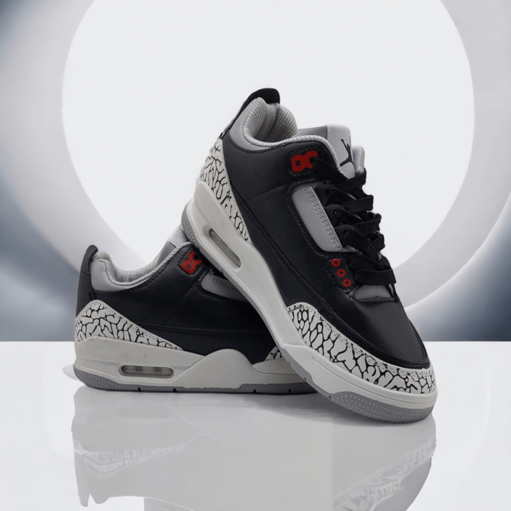 NIKE JORDAN 3 black&red