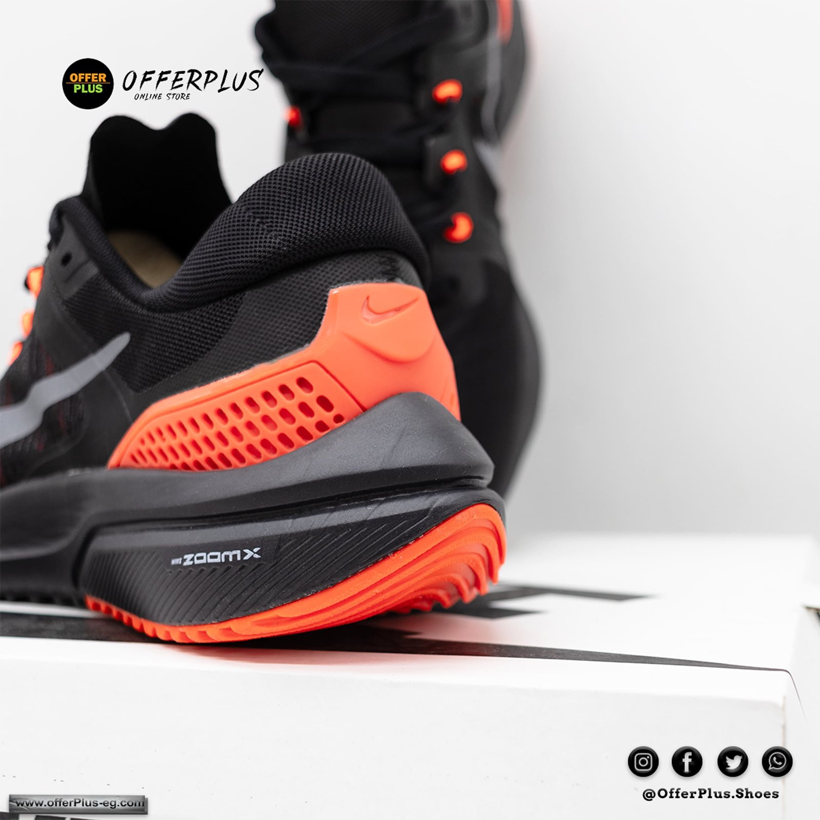 Nike Air Zoom Structure v16 -2023 -Black&Orange - الصورة 3