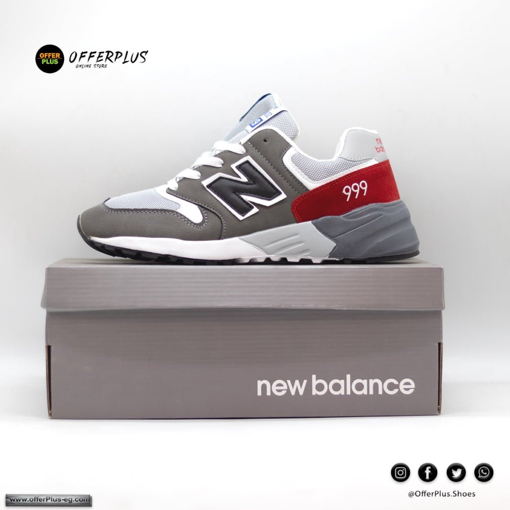 ⁦New Balance 999 Sneakers 2023 -Grey&Red⁩ - الصورة ⁦4⁩