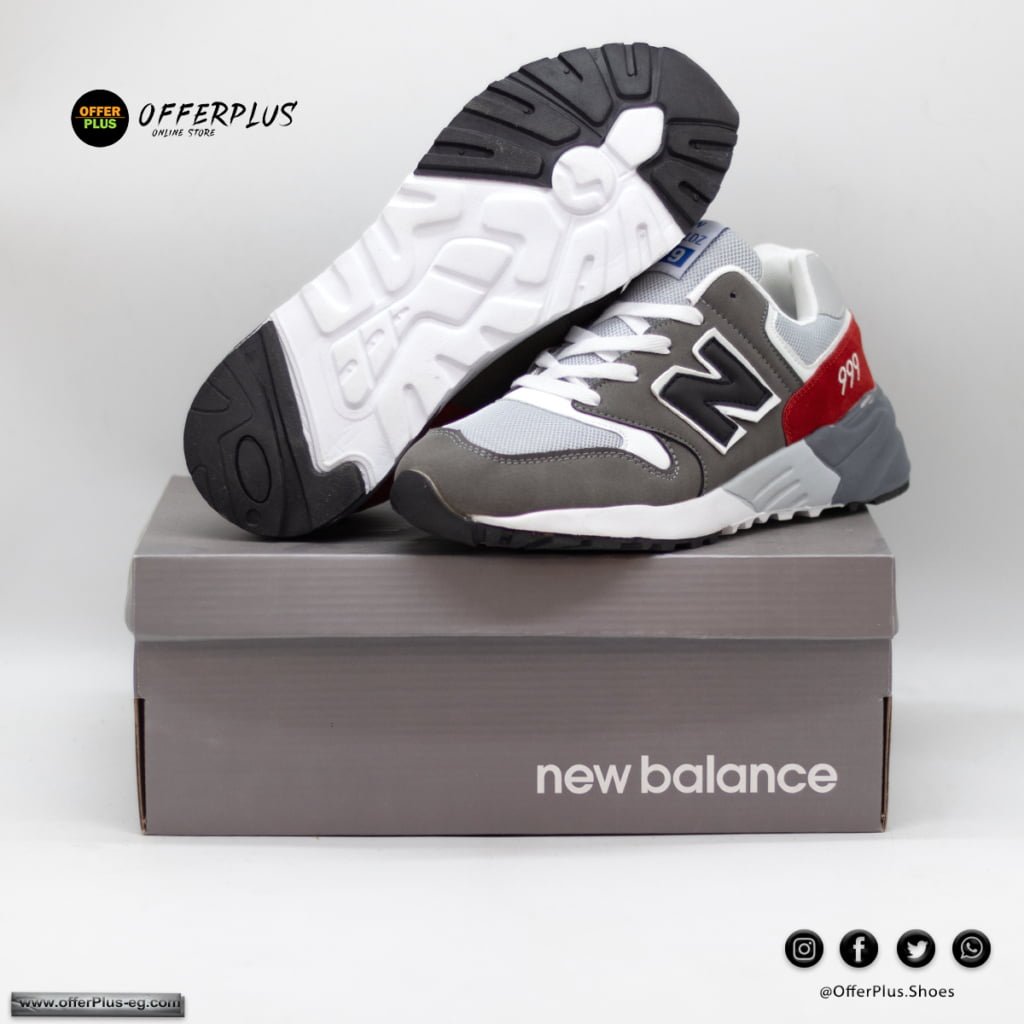⁦New Balance 999 Sneakers 2023 -Grey&Red⁩ - الصورة ⁦3⁩