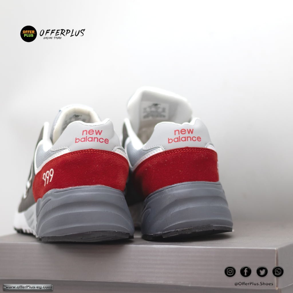 ⁦New Balance 999 Sneakers 2023 -Grey&Red⁩ - الصورة ⁦5⁩