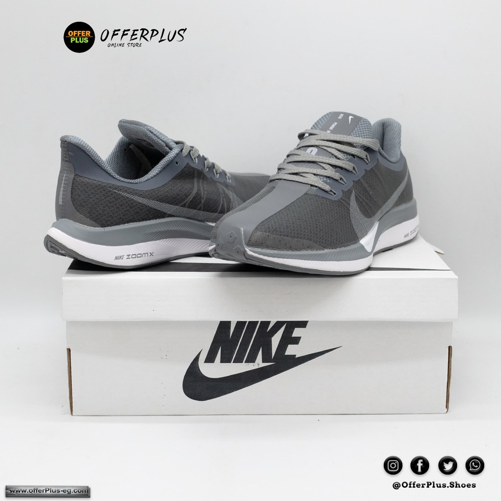 Nike Air Zoom Pegasus 35 turbo 2023 -Grey - الصورة 2