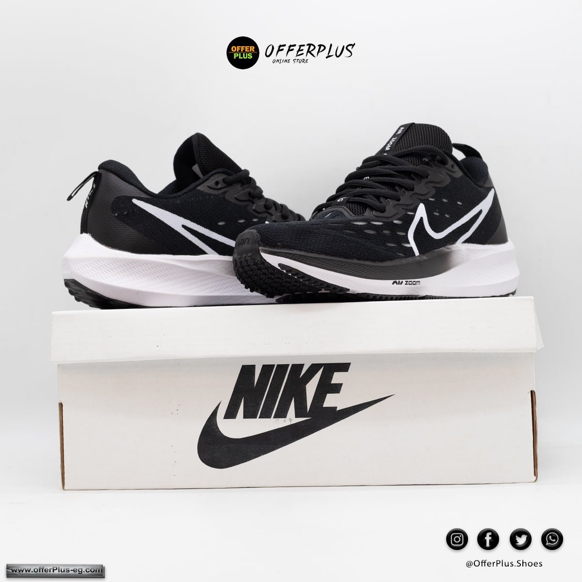 Nike Air Zoom Pegasus 39 -2023-Black&White - الصورة 2