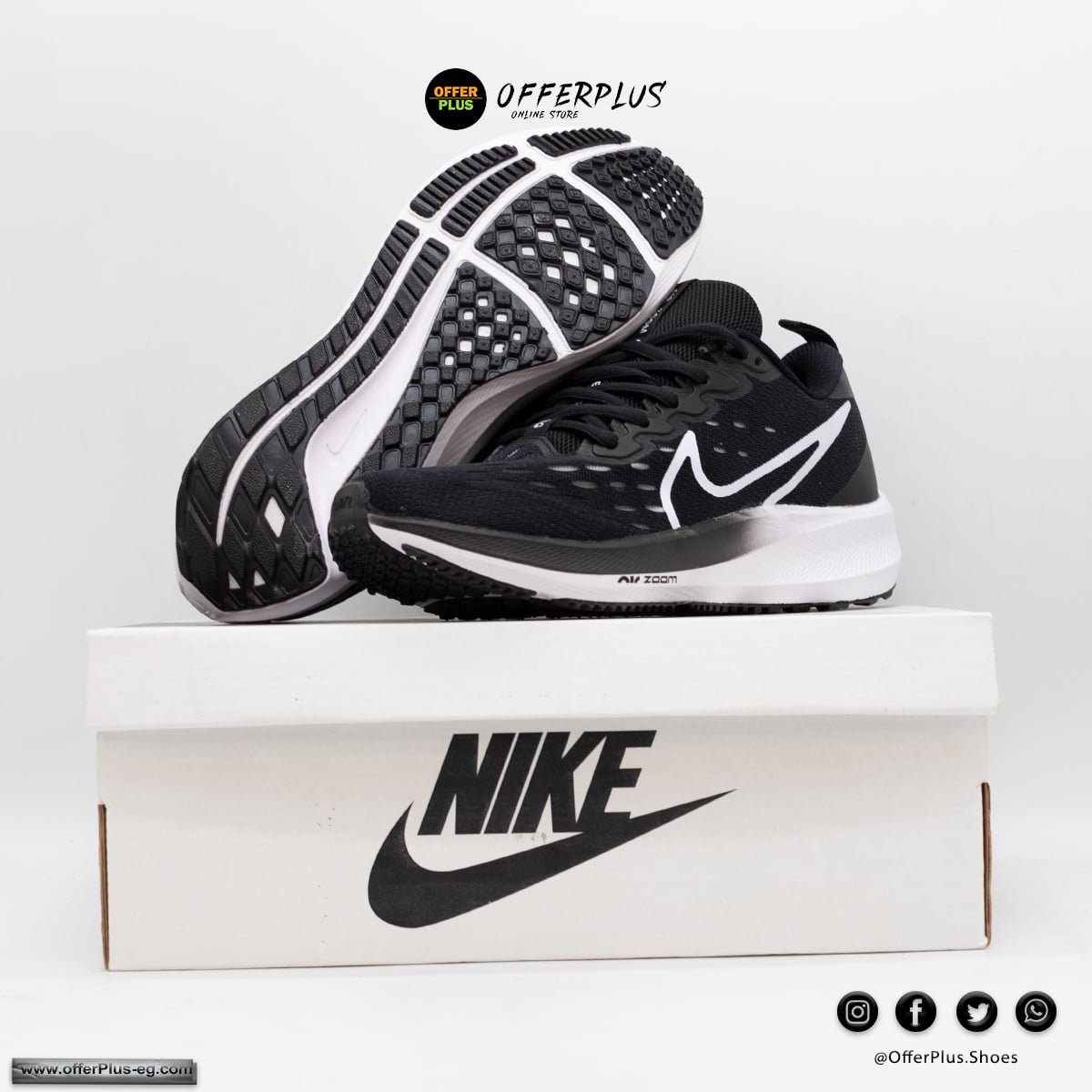 Nike Air Zoom Pegasus 39 -2023-Black&White - الصورة 3