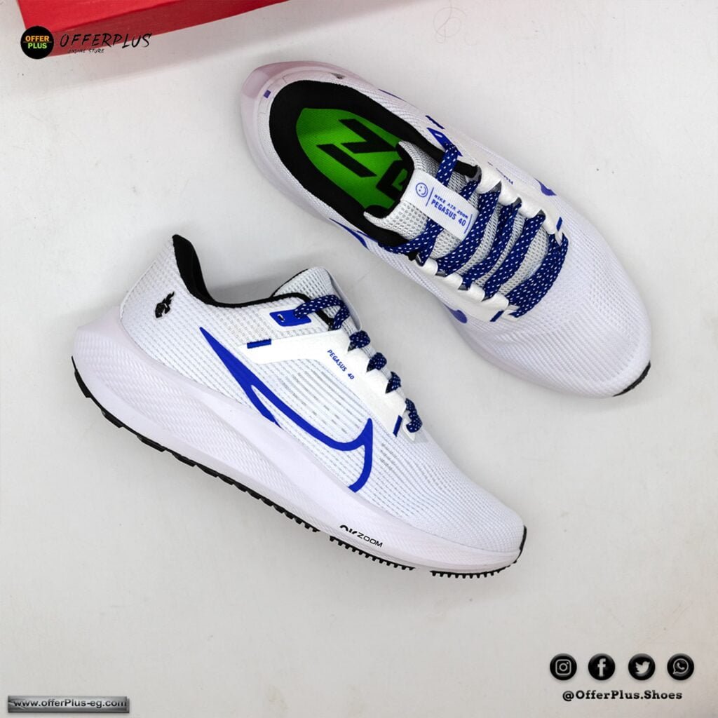 ⁦Nike Air Zoom Pegasus 40 _2023_White⁩ - الصورة ⁦3⁩