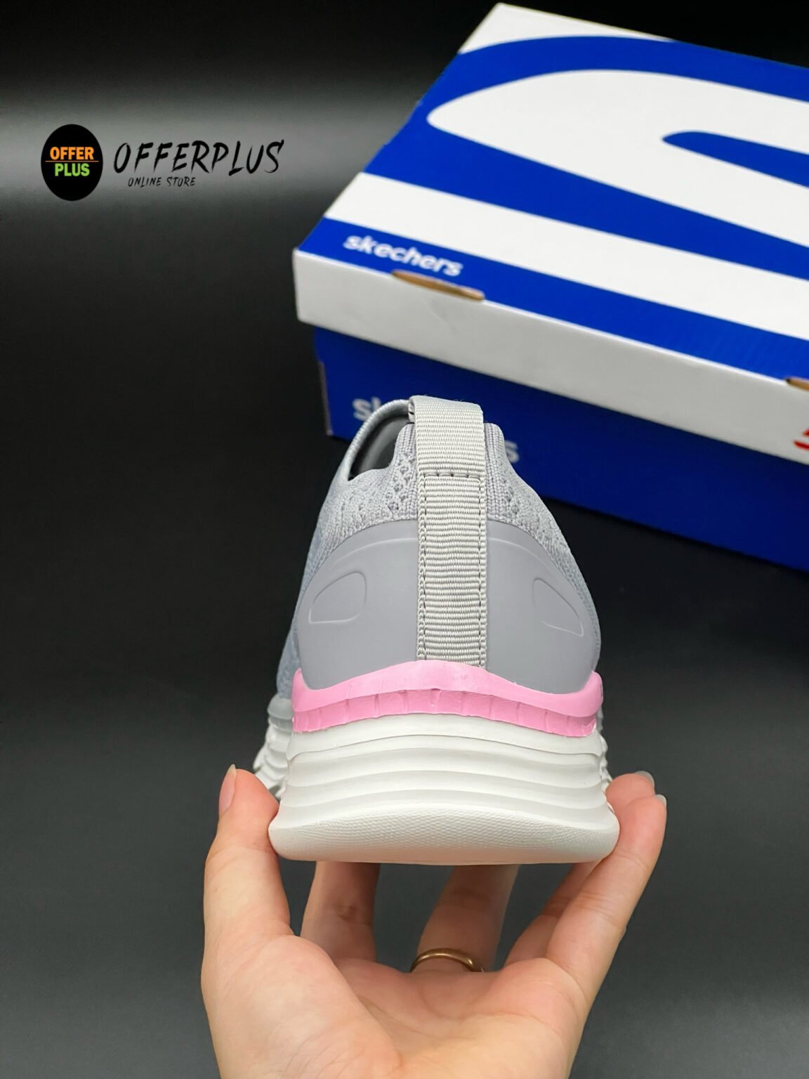 ⁦Skechers Ultra Light  Sneakers 2023 -Grey⁩ - الصورة ⁦3⁩
