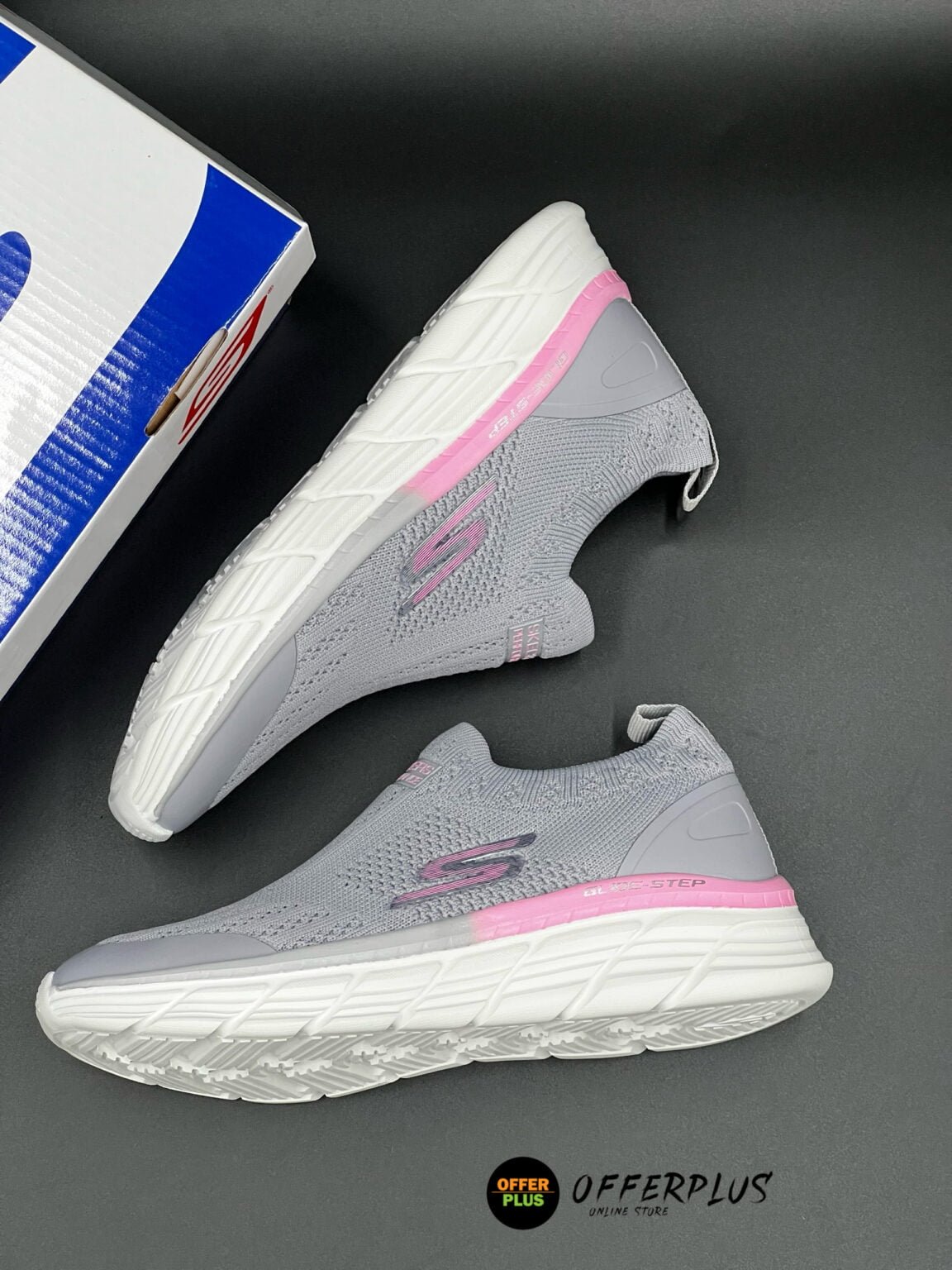 ⁦Skechers Ultra Light  Sneakers 2023 -Grey⁩ - الصورة ⁦7⁩