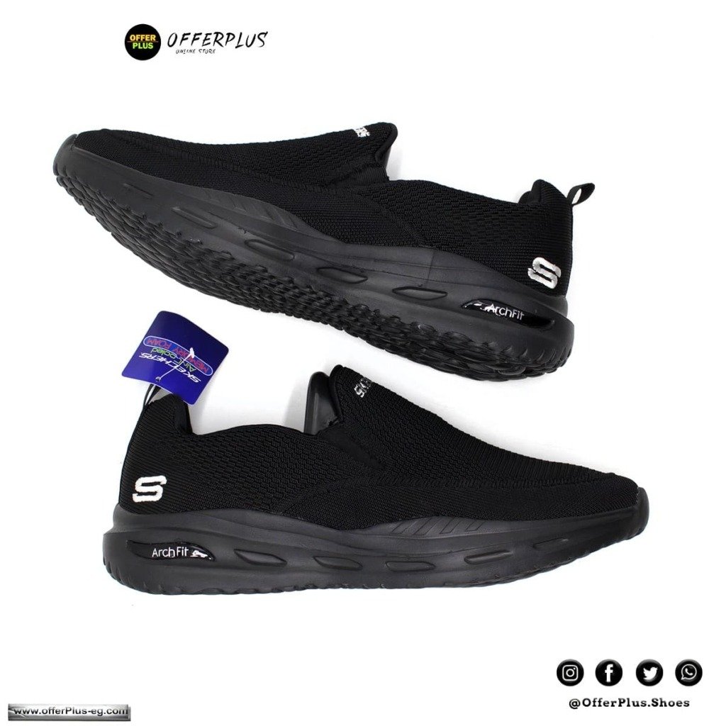 ⁦Skechers GO RUN 2023 Archfit Plus Size -Black⁩ - الصورة ⁦4⁩