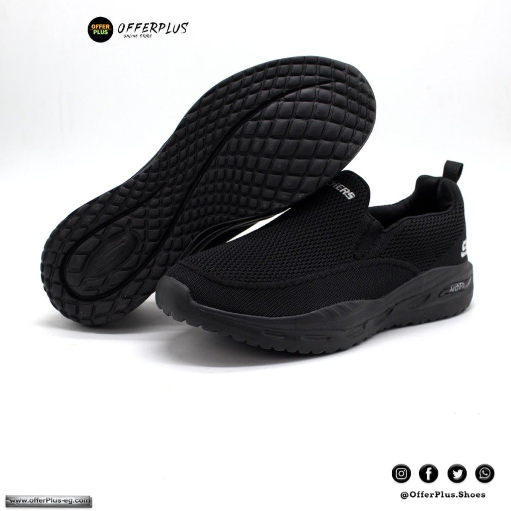 ⁦Skechers GO RUN 2023 Archfit Plus Size -Black⁩ - الصورة ⁦3⁩