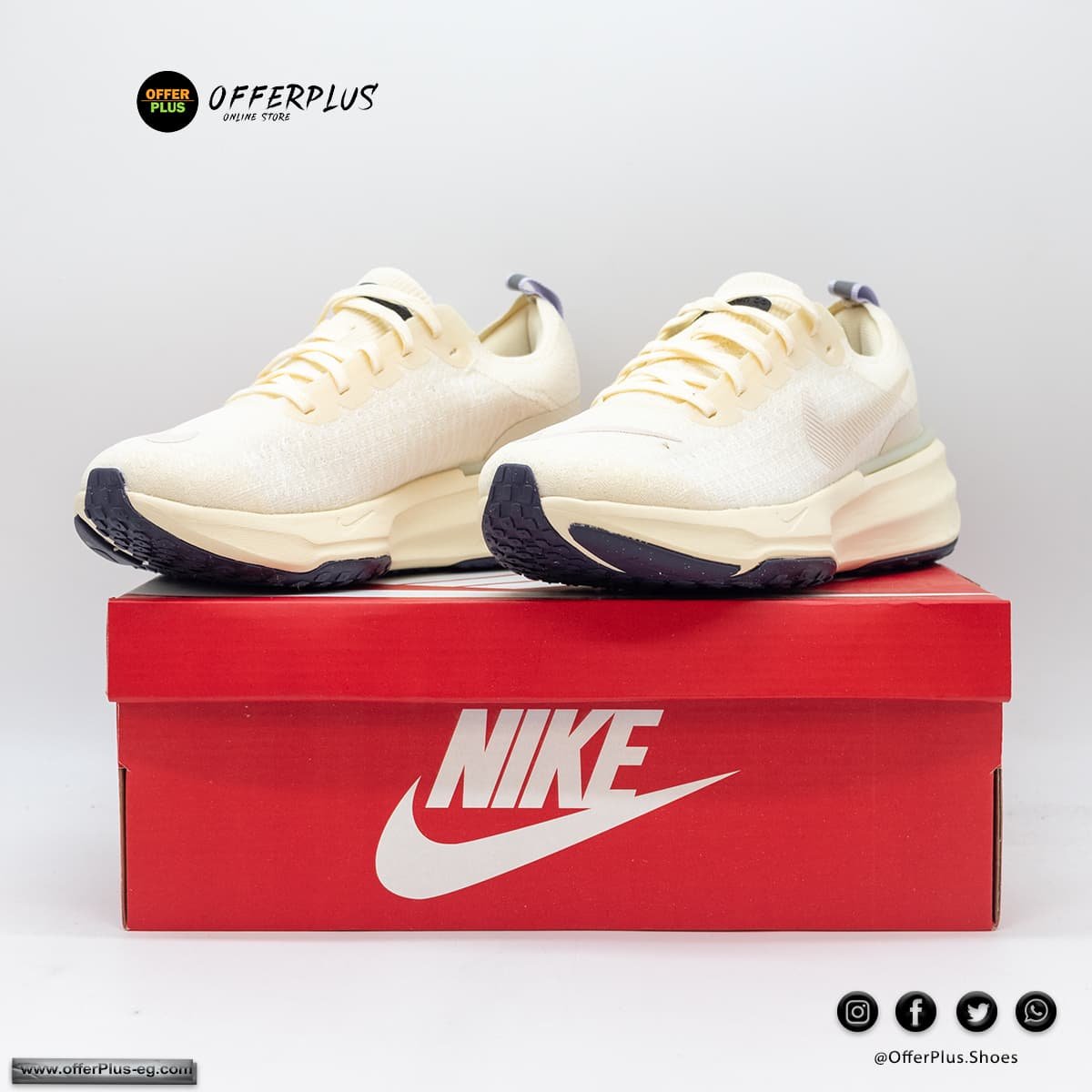 Nike Zoom X Invincible 3 Running 2024-Beig - الصورة 2