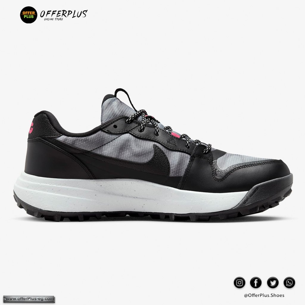 ⁦Nike ACG Lowcate Men's Shoes 2024 - Black&White&Pinq2⁩ - الصورة ⁦5⁩
