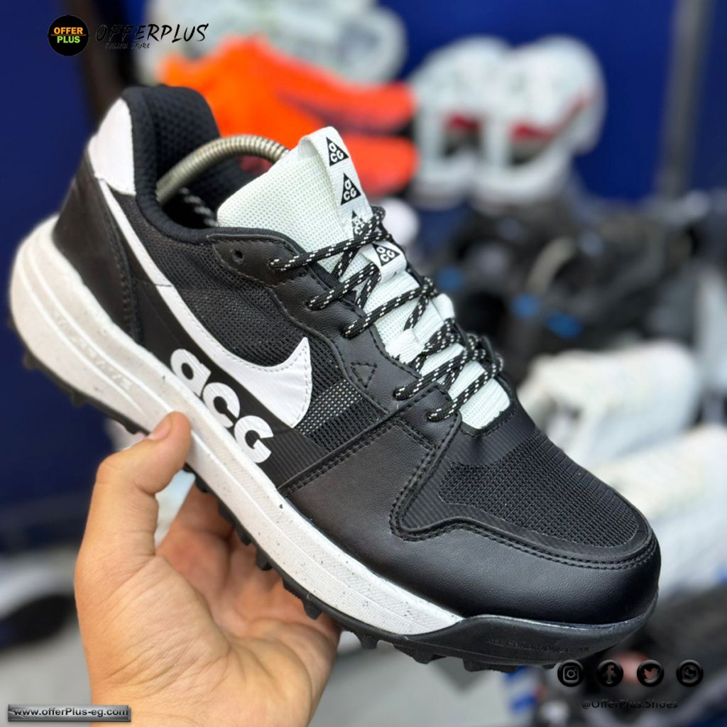 ⁦Nike ACG Lowcate Men's Shoes 2024 - Black&White⁩ - الصورة ⁦8⁩