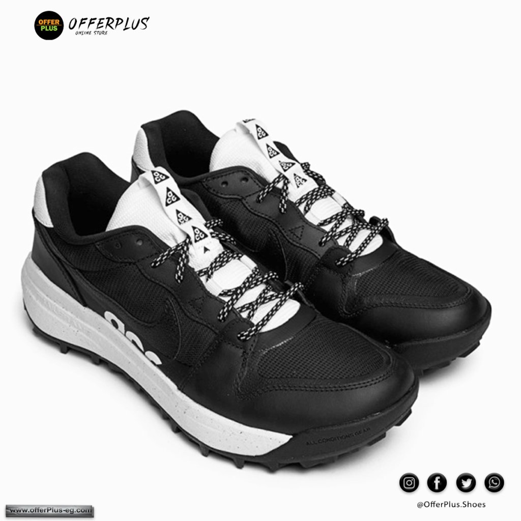 ⁦Nike ACG Lowcate Men's Shoes 2024 - Black&White⁩ - الصورة ⁦4⁩