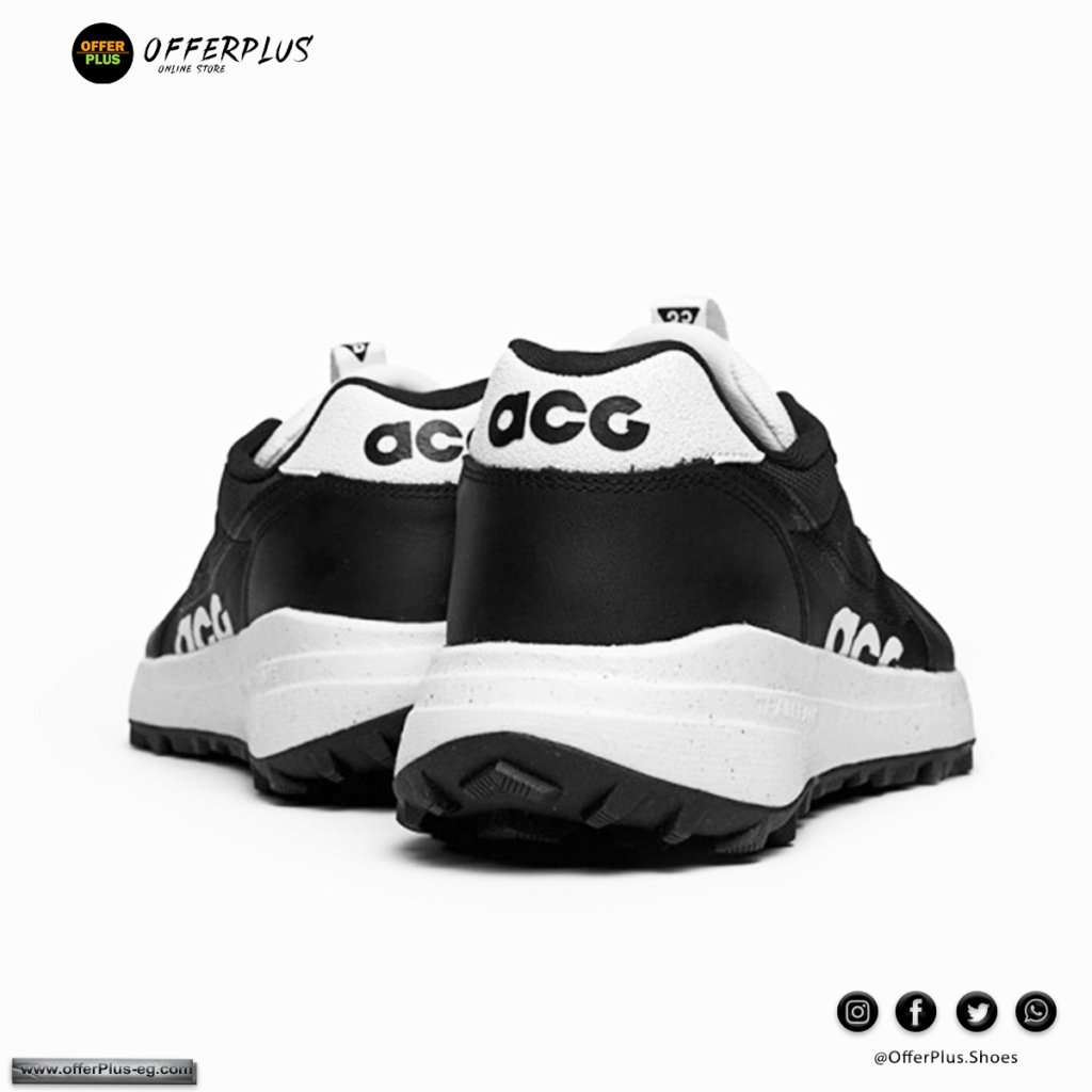 ⁦Nike ACG Lowcate Men's Shoes 2024 - Black&White⁩ - الصورة ⁦5⁩