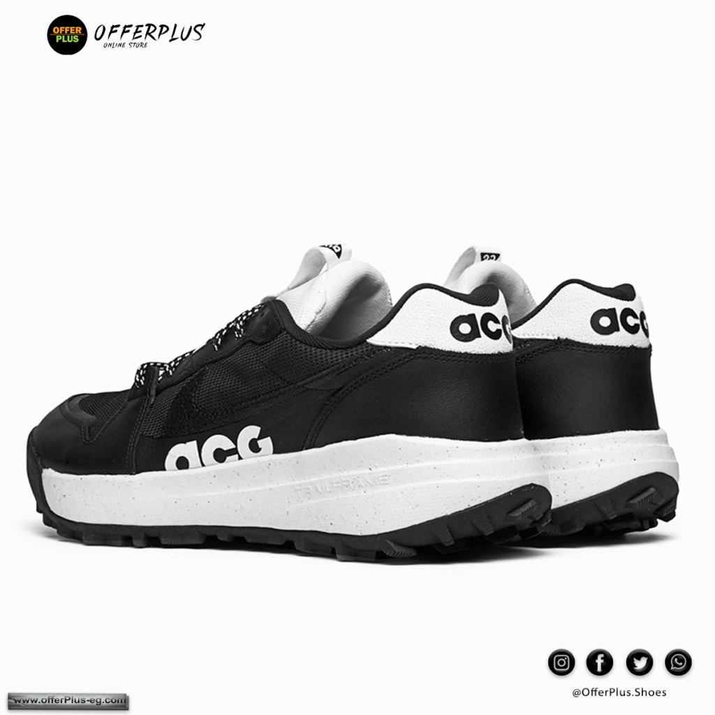 ⁦Nike ACG Lowcate Men's Shoes 2024 - Black&White⁩ - الصورة ⁦2⁩