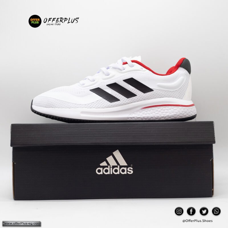 ⁦Unisex Adidas Climacool Cloudfoam Sports 2024-White&Red⁩ - الصورة ⁦5⁩