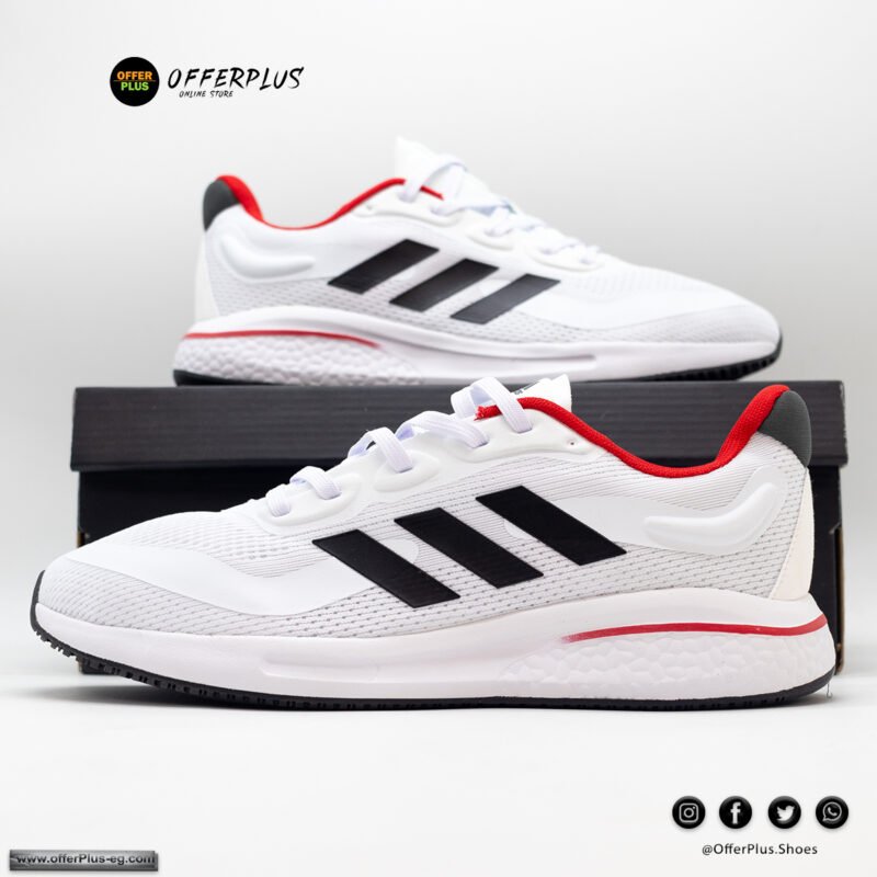 ⁦Unisex Adidas Climacool Cloudfoam Sports 2024-White&Red⁩ - الصورة ⁦3⁩
