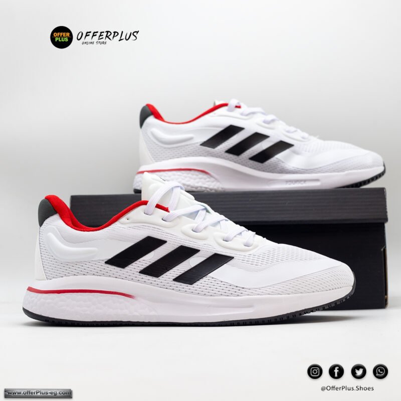 ⁦Unisex Adidas Climacool Cloudfoam Sports 2024-White&Red⁩ - الصورة ⁦2⁩