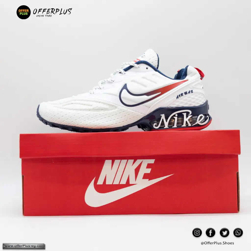 ⁦Nike Air Max Shox Running 2024 -White⁩ - الصورة ⁦7⁩