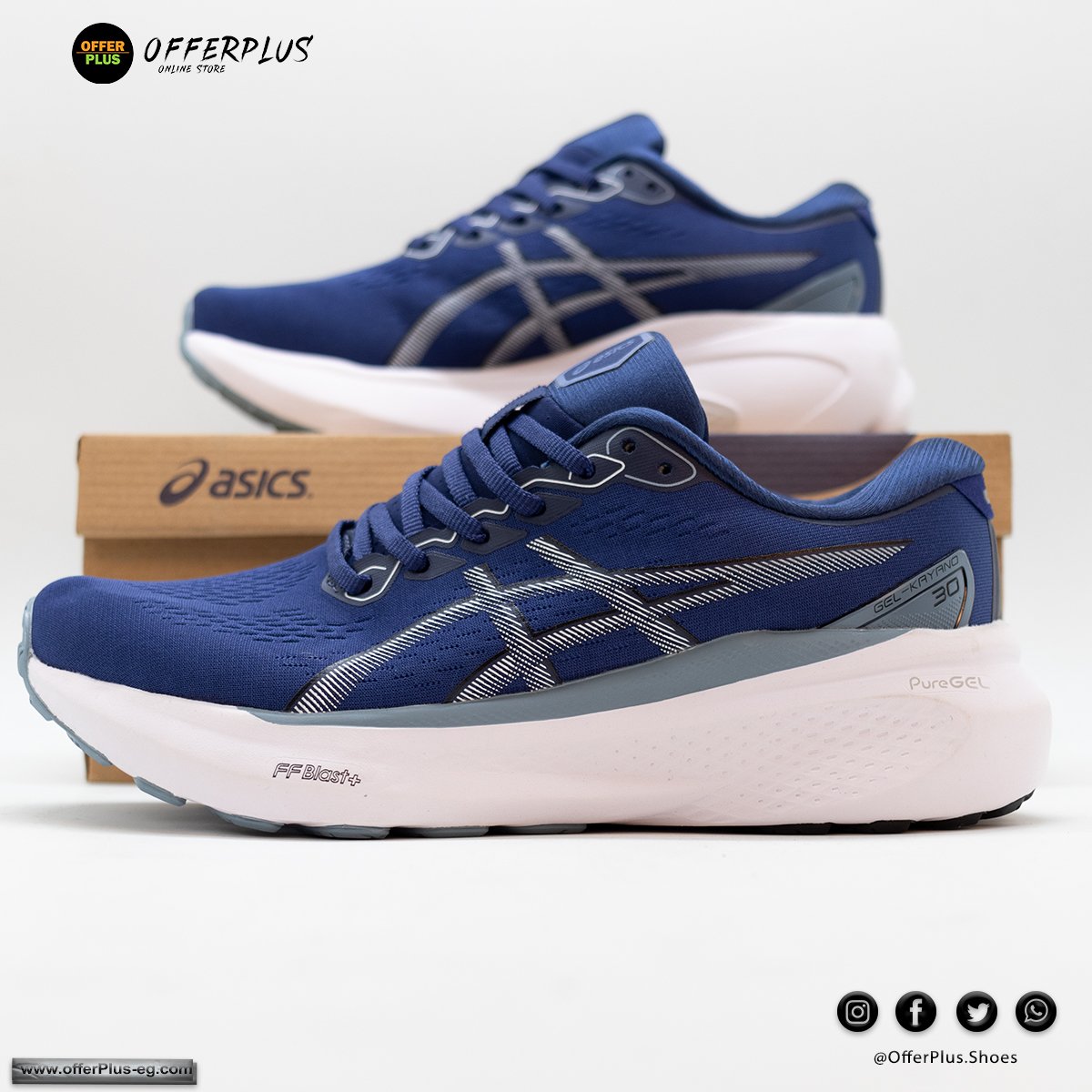 ASICS Gel-Kayano 30 -2024-Nevy - الصورة 2