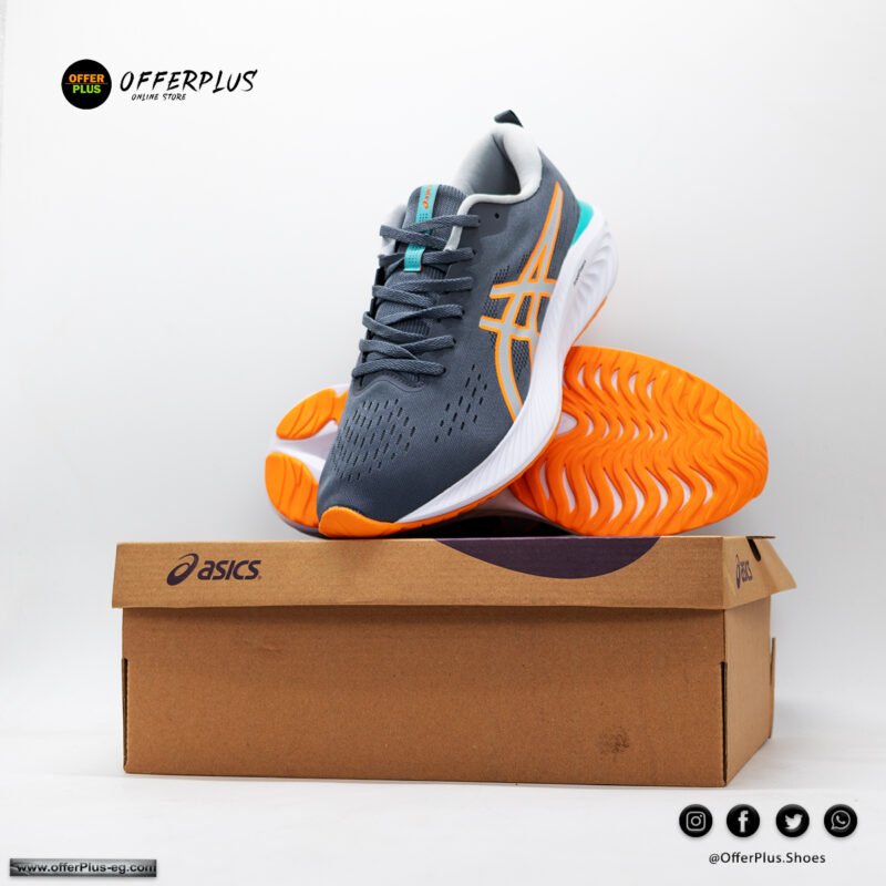 ⁦Asics Gel-Excite 10 -2025-Grey&Orange⁩ - الصورة ⁦3⁩