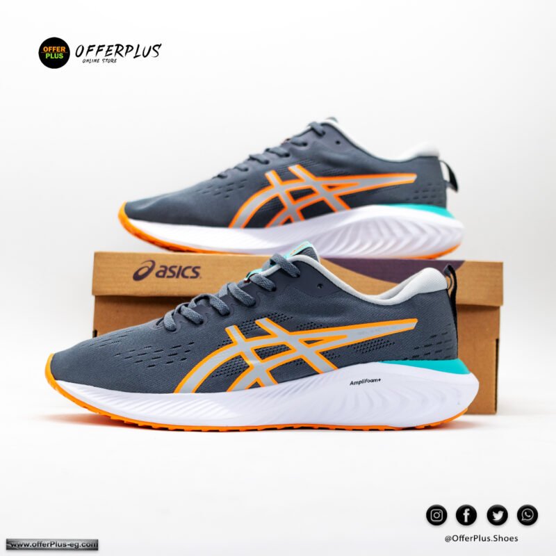 ⁦Asics Gel-Excite 10 -2025-Grey&Orange⁩ - الصورة ⁦2⁩
