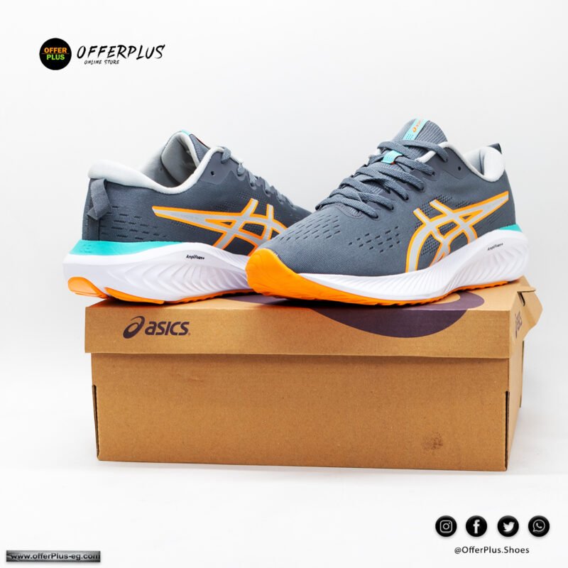 ⁦Asics Gel-Excite 10 -2025-Grey&Orange⁩ - الصورة ⁦4⁩