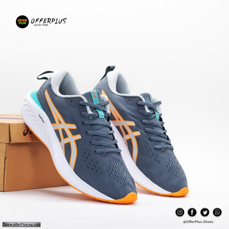 ⁦Asics Gel-Excite 10 -2025-Grey&Orange⁩ - الصورة ⁦7⁩